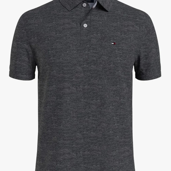 NWT Tommy Hilfiger Men's Short Sleeve Moisture Wicking Stretch Polo Shirt gray - Picture 4 of 7